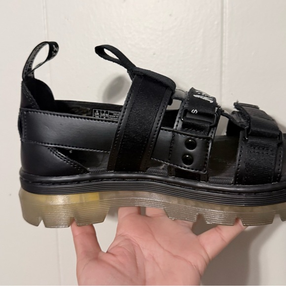 Dr. Martens Black Adjustable Strap Sandals - Picture 5 of 11